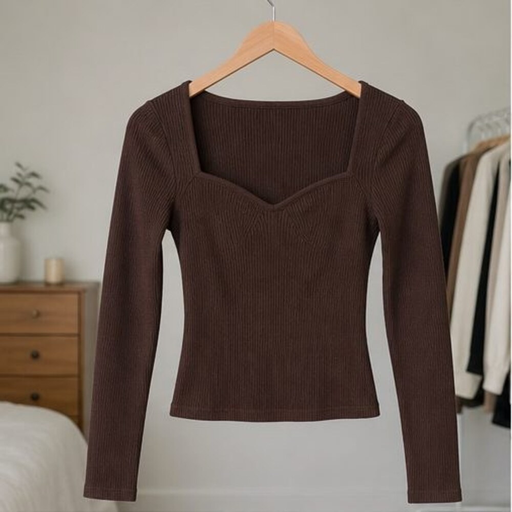 Black Lace Trim Top